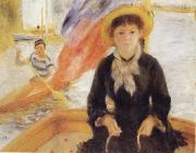 Pierre Renoir Girl in a Boat painting